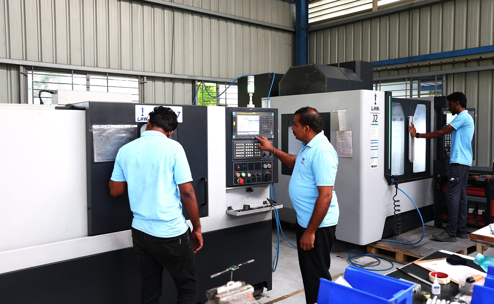 CNC Machines in Operation