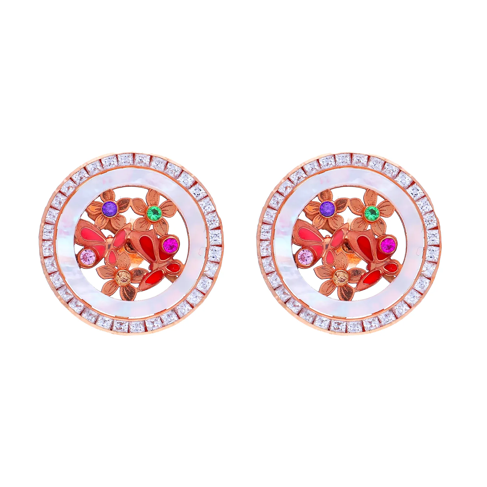 Meenakari earrings
